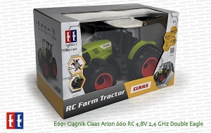 E691 Ciągnik rolniczy Claas Arion 660 RC 4,8V 2,4GHz Double Eagle - pudełko