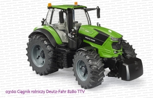 03160 BRUDER Ciągnik rolniczy Deutz-Fahr 8280 TTV