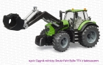 03161 BRUDER Ciągnik rolniczy Deutz-Fahr 8280 TTV z ładowaczem czołowym
