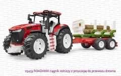 03453-1.jpg03453 ROADMAX ciągnik rolniczy z przyczepą do przewozu drewna
