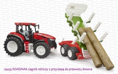 03453 ROADMAX ciągnik rolniczy z przyczepą do przewozu drewna
