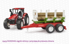 03453 ROADMAX ciągnik rolniczy z przyczepą do przewozu drewna