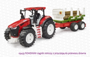 03453 ROADMAX ciągnik rolniczy z przyczepą do przewozu drewna