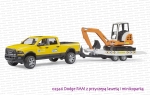 02546 BRUDER Dodge RAM z lawetą i minikoparką