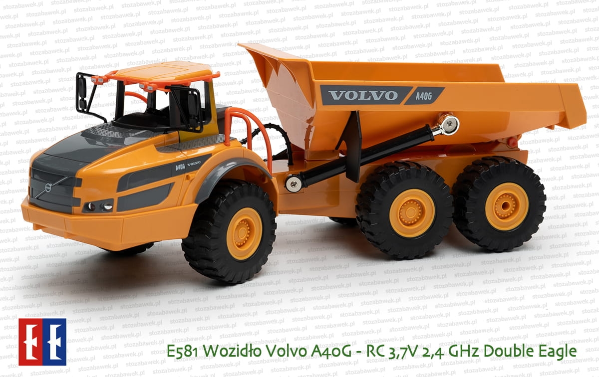 E581 Wozidło Volvo A40G zdalnie sterowane 3,7V 2,4GHz Double Eagle