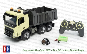 E505 Volvo FMX wywrotka zdalnie sterowana 4,8V 2,4GHz firmy Double Eagle