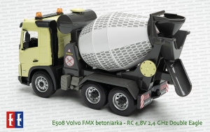 E508 Volvo FMX betoniarka RC 4,8V 2,4GHz Double Eagle