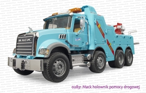 02831 BRUDER MACK holownik pomocy drogowej z modułem dźwiękowym