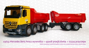 Bruder 45008 przejściówka haków umożliwiająca podłączenie przyczep rolniczych do ciężarówek