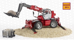 Bruder 02129 - Ładowarka teleskopowa Manitou MRT 2150 oraz akcesoria 