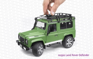 Bruder 02590 Land Rover Defender - sposób skręcania kołami