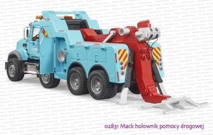 02831 BRUDER MACK holownik pomocy drogowej z modułem dźwiękowym