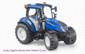 02184 BRUDER Ciągnik rolniczy New Holland T5.120