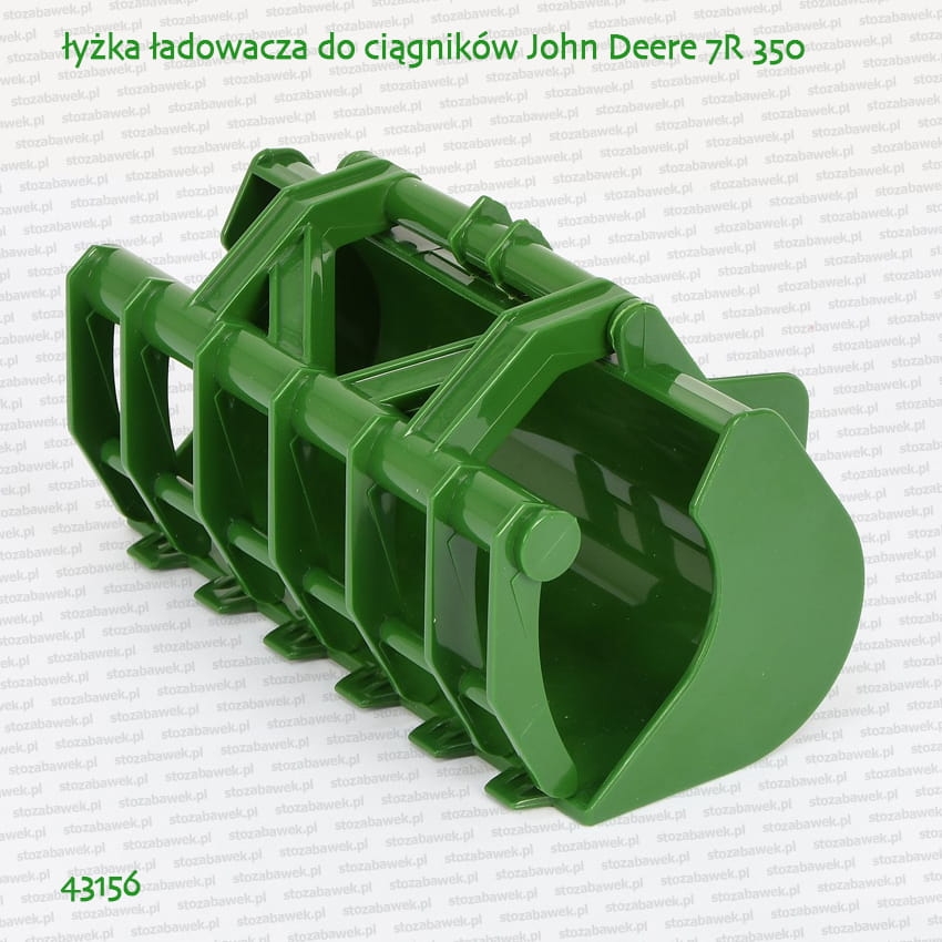 43156 BRUDER Łyżka ładowacza do ciągników John Deere 7R 350 (serii 03150)