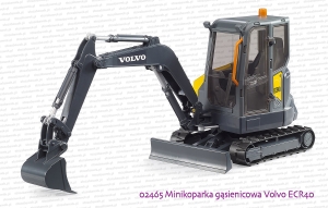 02465 BRUDER Minikoparka gąsienicowa Volvo ECR40