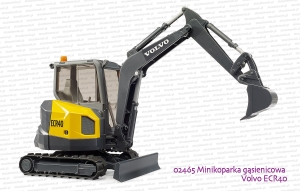 02465 BRUDER Minikoparka gąsienicowa Volvo ECR40