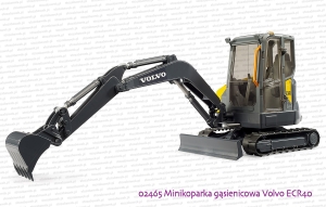 02465 BRUDER Minikoparka gąsienicowa Volvo ECR40