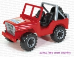 42754 BRUDER Jeep Cross country czerwony