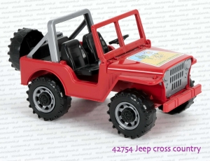 42754 BRUDER Jeep Cross country czerwony