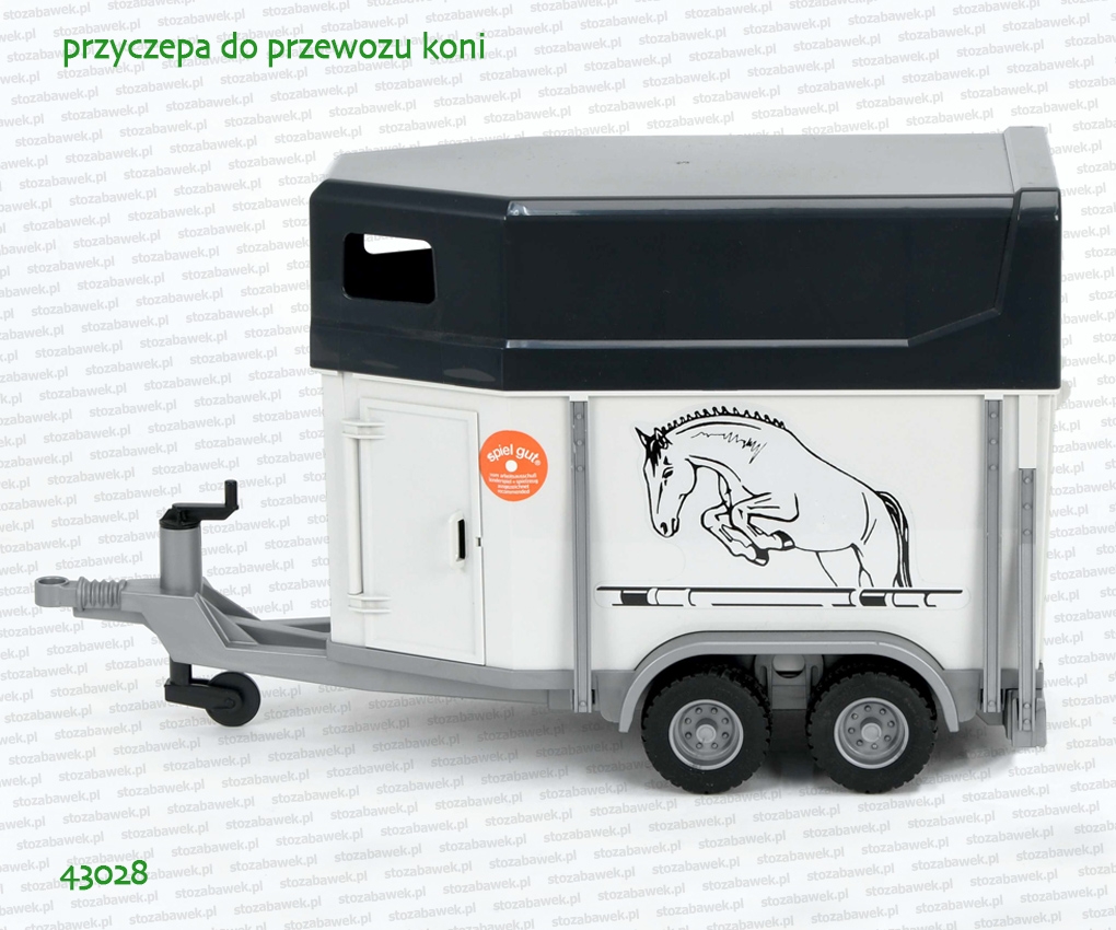 43028 BRUDER Przyczepa do przewozu koni