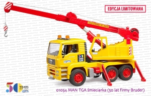 01054 BRUDER MAN TGA dźwig (50 lat firmy Bruder) - Edycja specjalna
