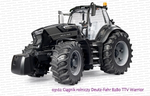 03162 BRUDER Ciągnik rolniczy Deutz-Fahr 8280 TTV Warrior