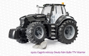 03162 BRUDER Ciągnik rolniczy Deutz-Fahr 8280 TTV Warrior