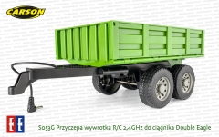 S053G Przyczepa wywrotka zielona do ciągnika RC 4,8V 2,4GHz Double Eagle