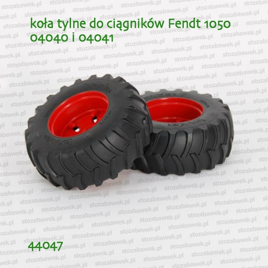 44047 BRUDER Koła tylne odkręcane do ciągników Fendt 1050