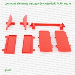 42618 BRUDER Czerwone elementy naczepy niskopodwoziowej do MANa 02774