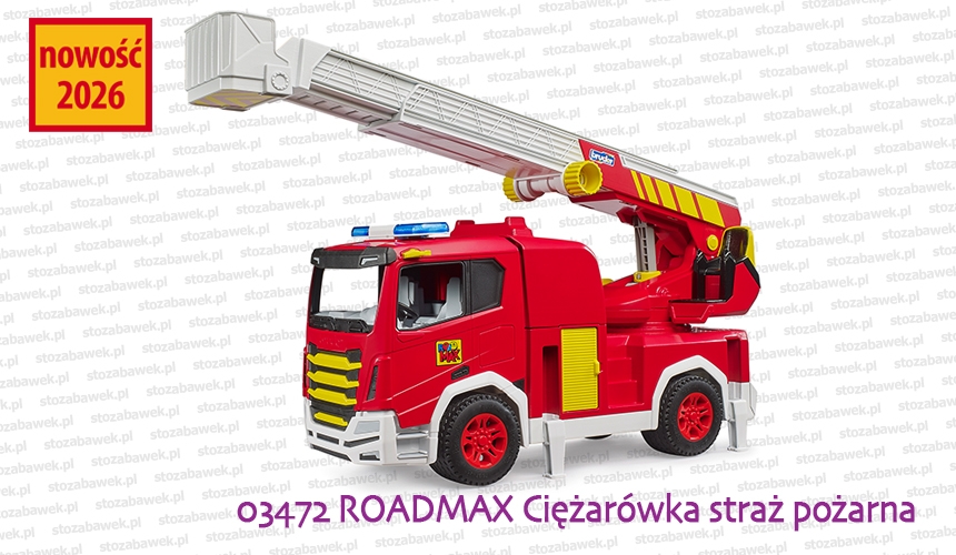 03472 BRUDER ROADMAX Ciężarówka straż pożarna