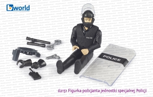 62151 BRUDER Figurka policjanta jednostki specjalnej Policji