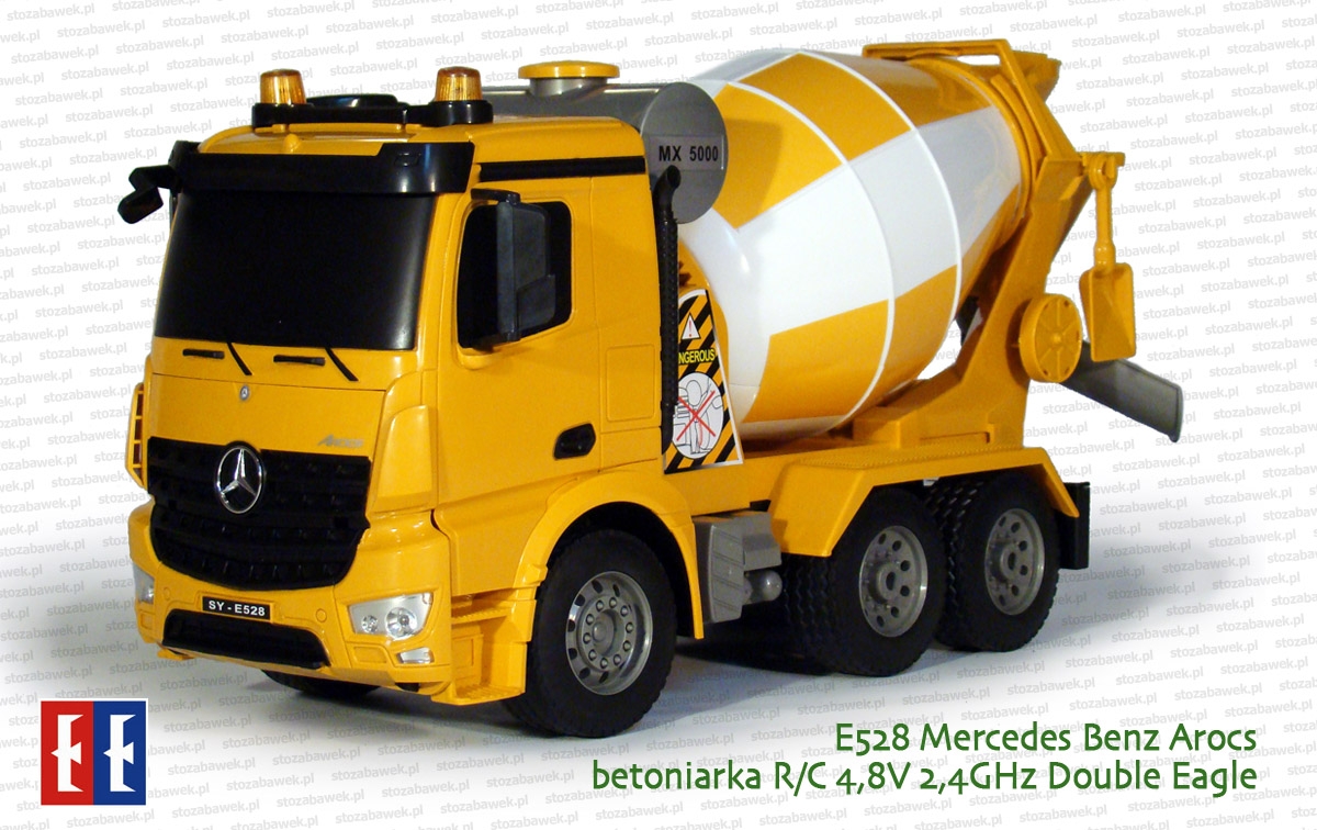 E528 Mercedes Benz Arocs betoniarka R/C 4,8V 2,4GHz Double Eagle