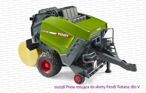 02038 BRUDER Prasa rolująca do słomy Fendt Rotana 180 V