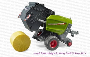 02038 BRUDER Prasa rolująca do słomy Fendt Rotana 180 V