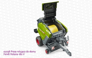 02038 BRUDER Prasa rolująca do słomy Fendt Rotana 180 V