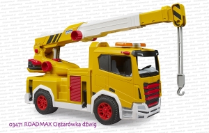 03471 BRUDER ROADMAX Ciężarówka dźwig