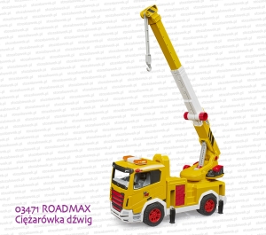 03471 BRUDER ROADMAX Ciężarówka dźwig
