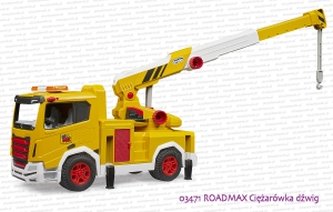03471 BRUDER ROADMAX Ciężarówka dźwig