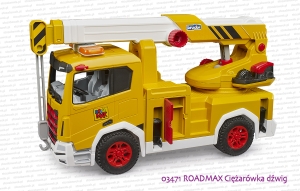 03471 BRUDER ROADMAX Ciężarówka dźwig