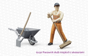 62130 BRUDER Pracownik służb miejskich z akcesoriami