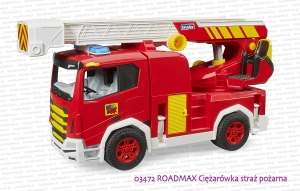 03472 BRUDER ROADMAX Ciężarówka straż pożarna