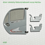 43136 BRUDER Drzwi do ładowarki 02129 Manitou MRT 2150