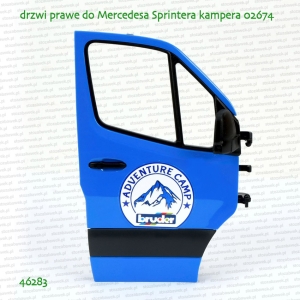46283 BRUDER Drzwi boczne prawe do Mercedesa Sprintera kampera 02684