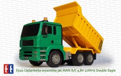 E520 Ciężarówka wywrotka jak MAN R/C 4,8V 27MHz Double Eagle