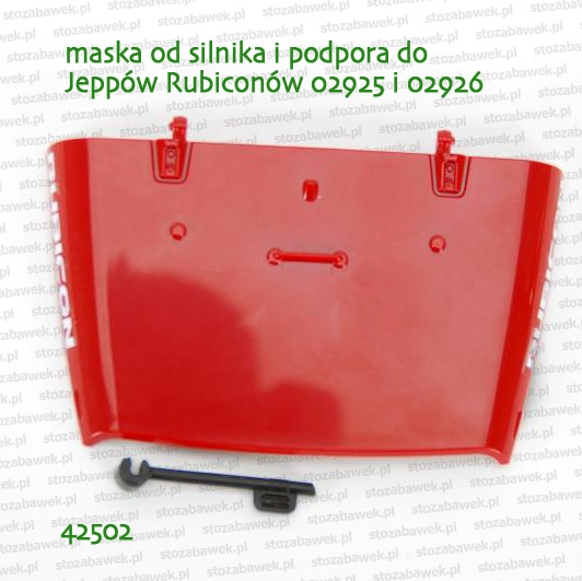 42502 BRUDER Maska od silnika i podstawka do Jeepa 02925 02926