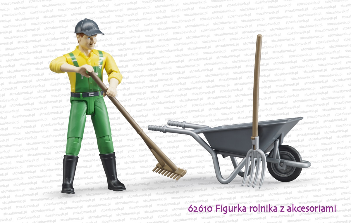62610 BRUDER Figurka rolnika z akcesoriami