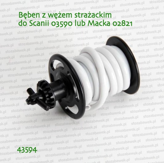 Bruder 43594 Bęben z wężem do straży pożarnej Scania 03590 lub Mack 02821