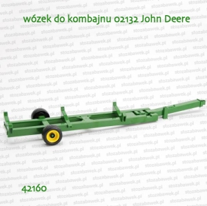 42160 BRUDER Wózek transportowy hedera do kombajnu 02132 John Deere