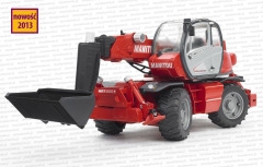 Bruder 02129 - Ładowarka teleskopowa Manitou MRT 2150 oraz akcesoria 